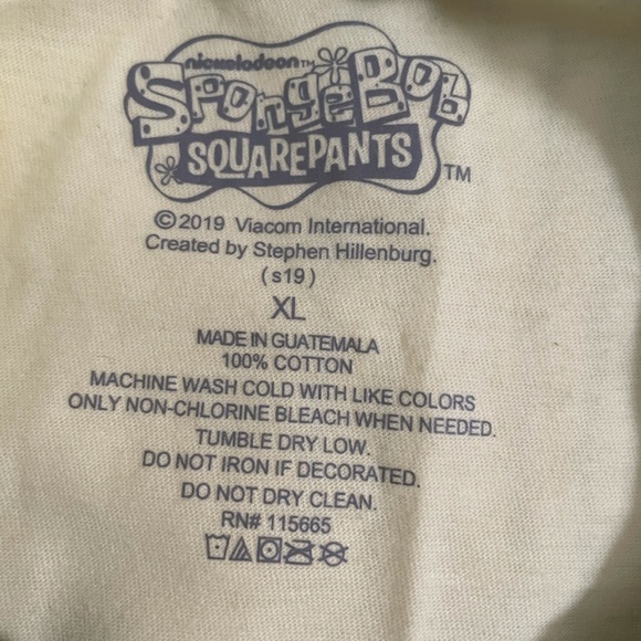 SpongeBob SquarePants Yellow Tank - Picture 5 of 6